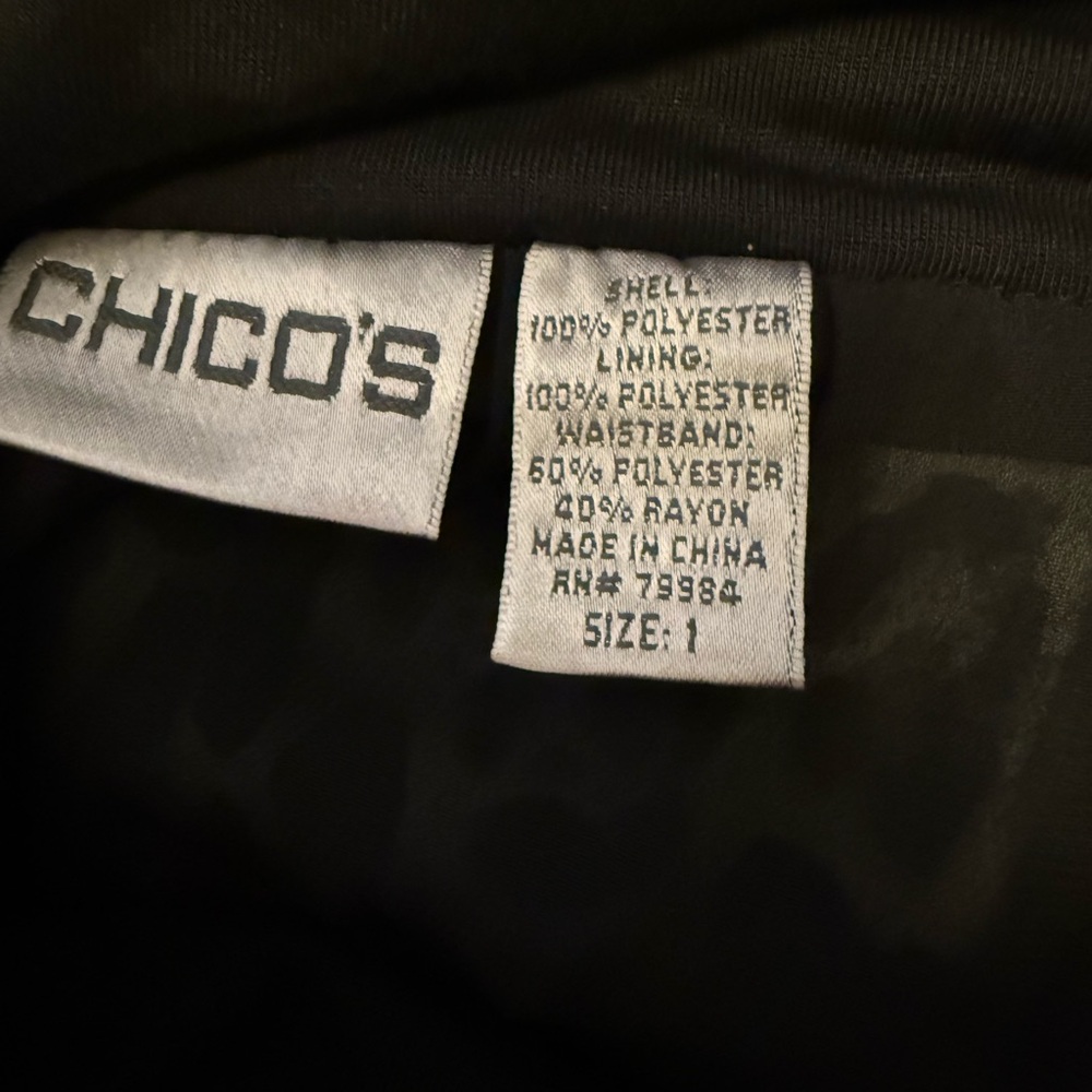 NWOT Chico's Size 1 Black and White Animal Print Maxi Skirt - Picture 5 of 6